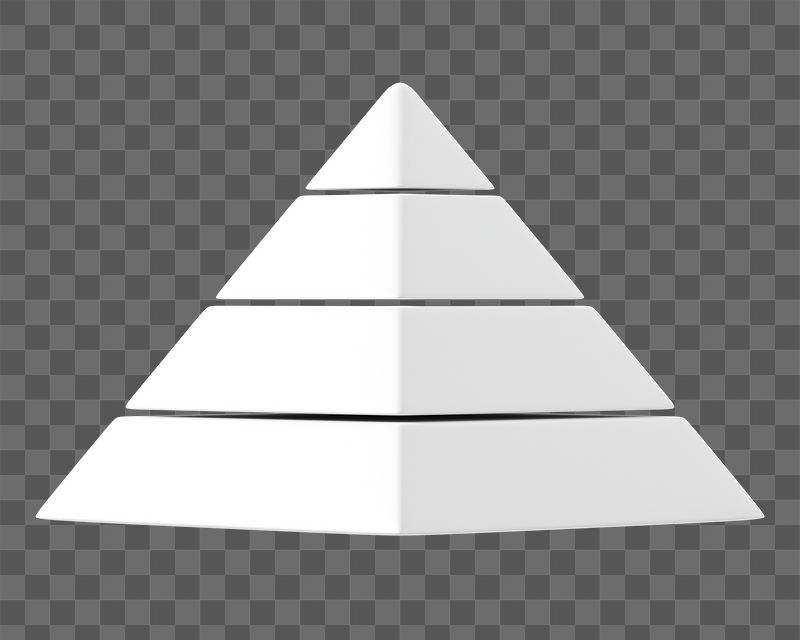 3D white pyramid png, geometric | Free PNG - rawpixel