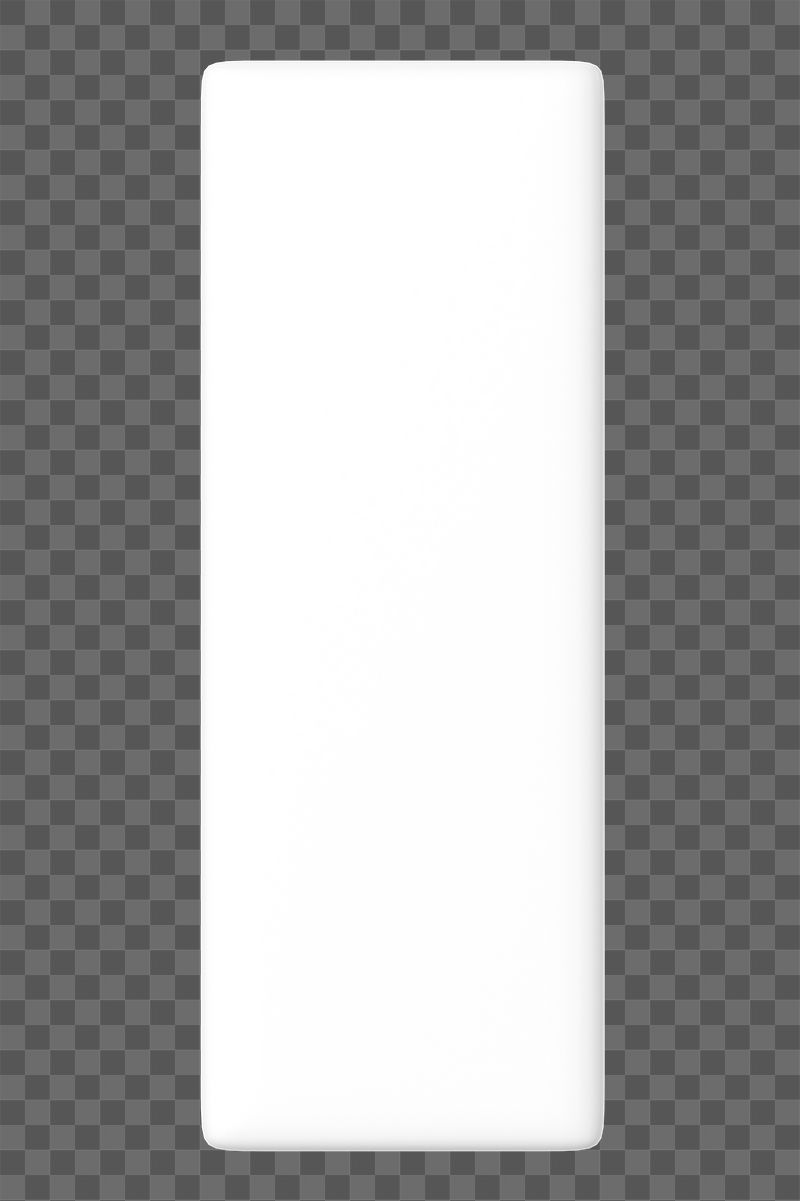 3D white rectangle png geometric | Free PNG - rawpixel