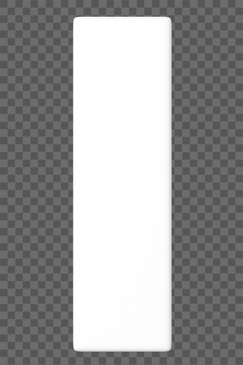 3D white rectangle png geometric | Free PNG - rawpixel