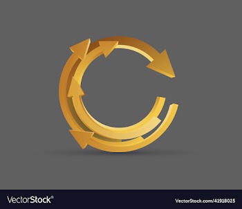 3d yellow arrow