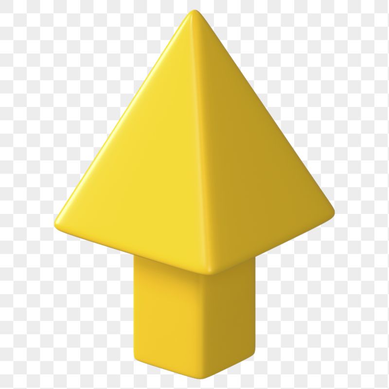 3D yellow arrow png up direction | Free PNG - rawpixel