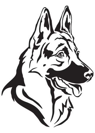 4,140 German Shepherd Stock Illustrations, Cliparts And Royalty ...
