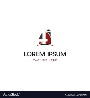 4 barn building farming creative logo design vector image
