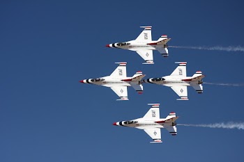 4 Jet Fighter Flying