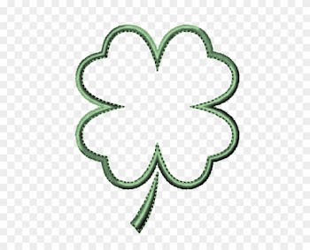 4 Leaf Clover Clipart Of Shamrocks And Four C Clipartix - Four Leaf Clover Outline
