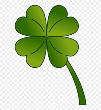 4 Leaf Clover Gradient - Four Leaf Clover Clip Art