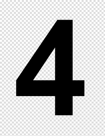 4 Number PNG Background Image