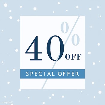 40% off special offer badge vector | Free stock vector - 504871
