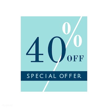 40% off special offer badge vector | Free stock vector - 504916