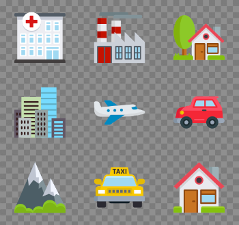 40 place icon packs - Vector icon packs - SVG, PSD, PNG, EPS ...