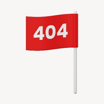 404 flag mockup, 3D rendered | Free PSD Mockup - rawpixel