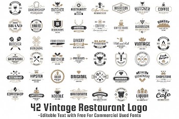 42  Vintage Logo Set