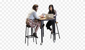 427 X 476 7 - People Sitting At Table Png