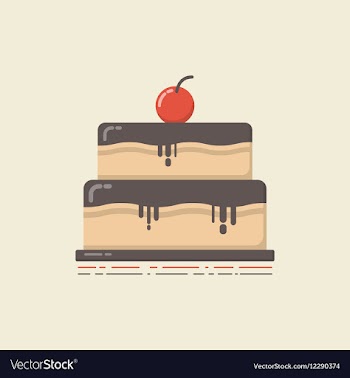 430retro flat cakeVS vector image