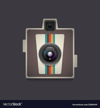 4353d retro camera9VS vector image
