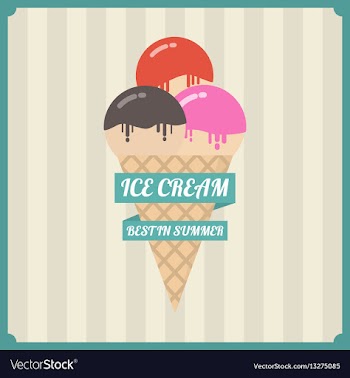 456retro ice-cream vector image