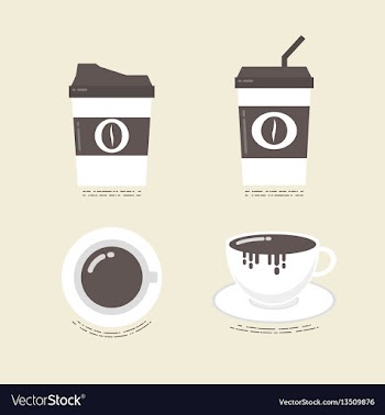 477flat coffee icon vector image