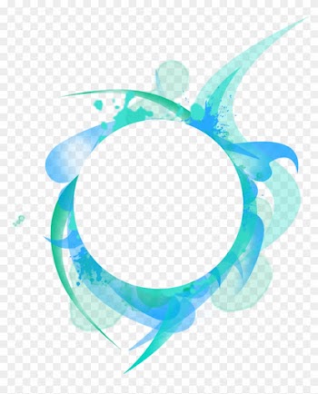 486 Blue Abstract Frame 02 By Tigers-stock - Abstract Blue Circle Png
