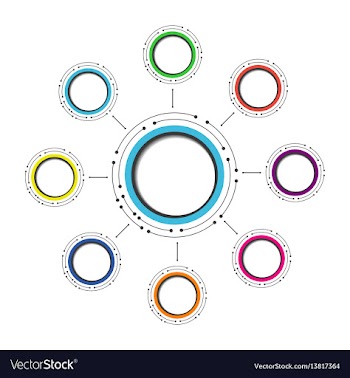 494modern circle infographic2 vector image