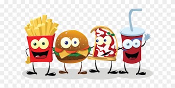 #499876 Cartoon Of Food Wallpaper And Background - Fast Food Gif Animado