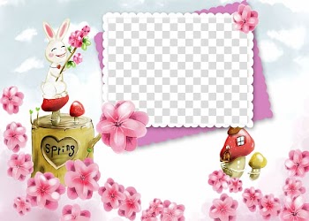 4K resolution Ultra-high-definition television , Romantic pink cherry blossoms frame stamp transparent background PNG clipart