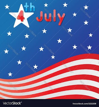  					4th july Independence day vector image														