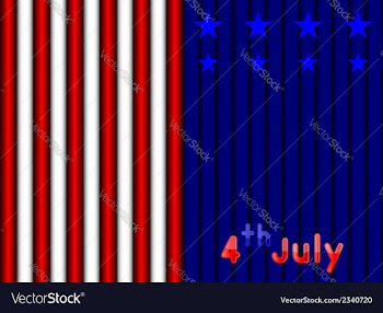  					4th July Independence day vector image														