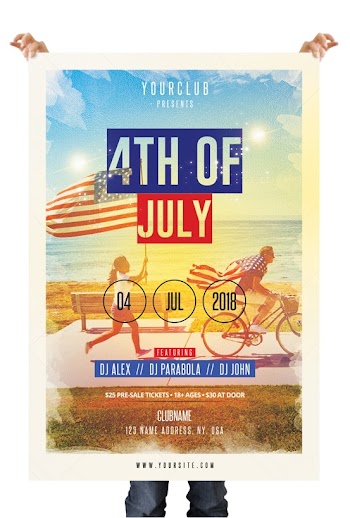 4th of July – Free PSD Flyer Template