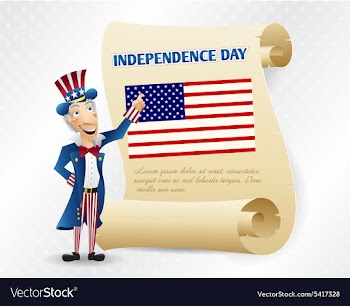 4th of july background vector image