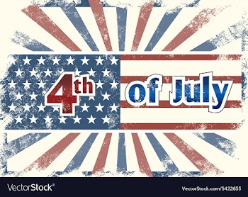 4th of july background vector image