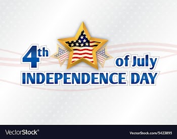 4th of july background vector image