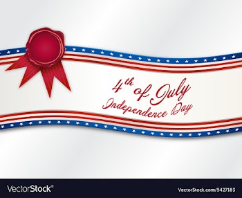 4th of july background vector image