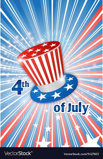 4th of july background vector image