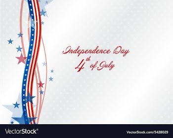 4th of july background vector image