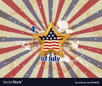 4th of july background vector image