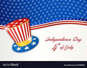 4th of july background vector image