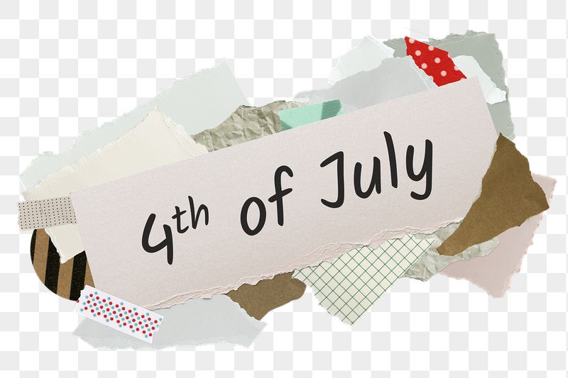 4th of July png word | Free PNG - rawpixel