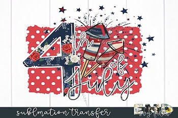 4th Of July Sublimation Transfer