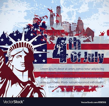 4th of july vector image