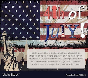 4th of july vector image