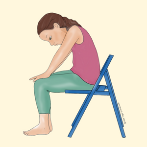5 Jungle Yoga Poses Using a Chair (Download the Printable Poster)