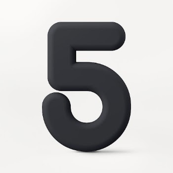 5 number clipart, 3D rendering | Free Photo - rawpixel