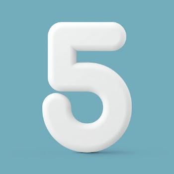 5 number clipart, 3D rendering | Free Photo - rawpixel