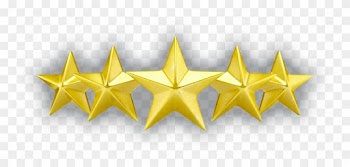 5 Stars Transparent Background