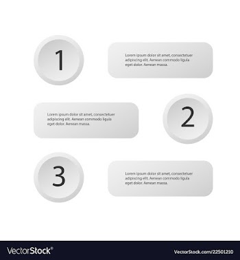 5 steps of modern arrow infografics template for vector image