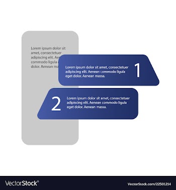 5 steps of modern arrow infografics template for vector image