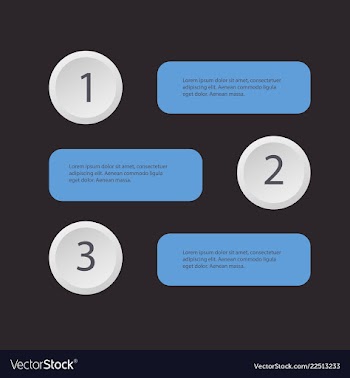 5 steps of modern arrow infografics template for vector image