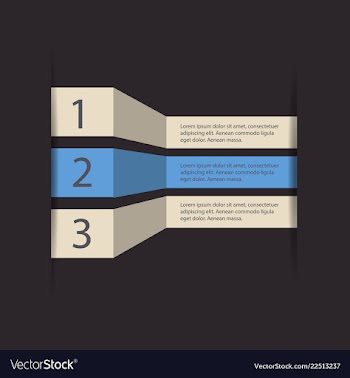5 steps of modern arrow infografics template for vector image