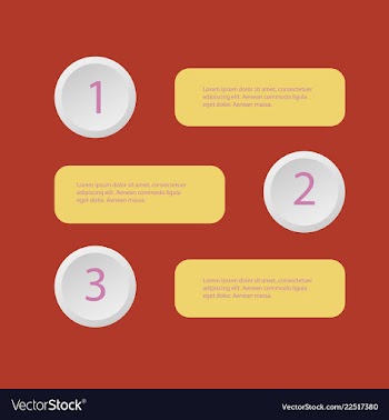 5 steps of modern arrow infografics template for vector image