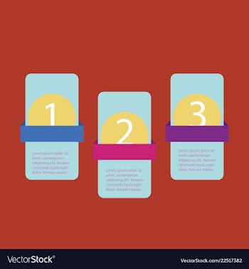5 steps of modern arrow infografics template for vector image